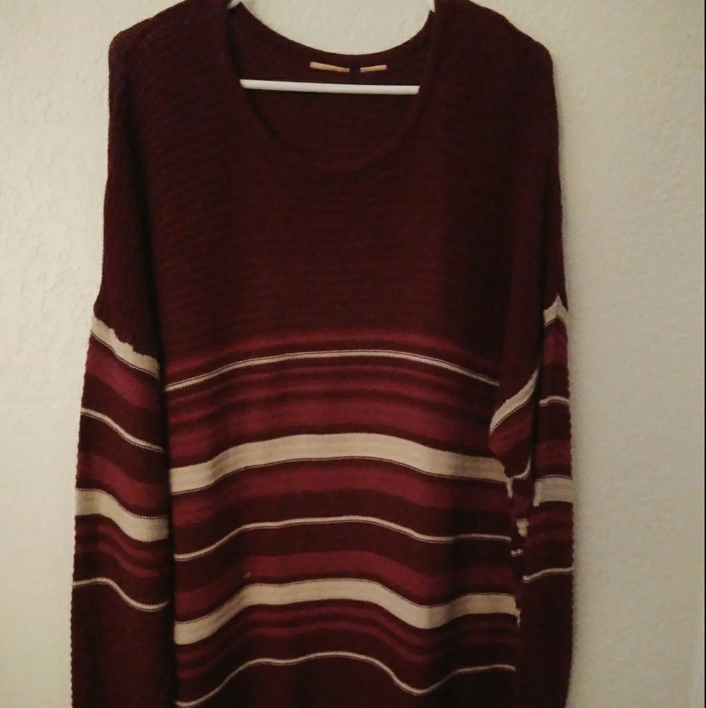 3 for $10/Striped Tunic Sweater